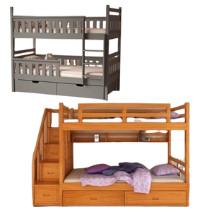Lit superposé en bois au design de luxe de haute qualité pour chambre à coucher Mobilier pour enfants Lit pour enfants Super confortable Direct Factory - Product Image 4