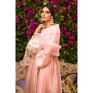 Camisa de Chifón Rosa Néctar y Dupatta para Primavera/Verano - Product Image 2