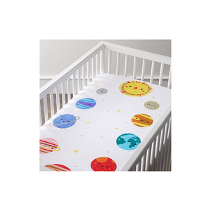 Ultra Soft 100% Cotton Fish Printed <b>Crib</b> Fitted <b>Sheets</b> Set Toddler <b>Sheets</b> for Baby Boys Girls - Product Image 5