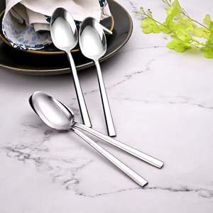 Juego de Cucharas de Acero Inoxidable de Diseño Moderno Sleekline, 4 Utensilios Ecológicos Aptos para Lavavajillas para Degustación en Cocina y Fiestas, Acabado Espejo 10ml - Product Image 2