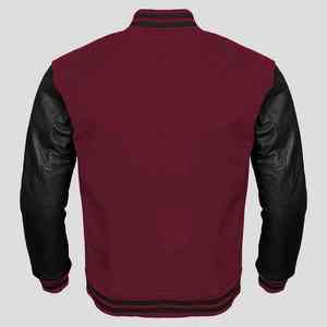 Veste de baseball universitaire Streetwear personnalisée pour hommes Bombardier en laine College Letterman Vêtements d'extérieur Logo sur le devant Toile Style enduit de tissu - Product Image 5