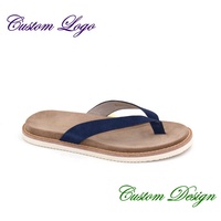 Sandales en cuir personnalisées OEM ODM, tongs pour hommes, sandales d'extérieur, tongs à clip pour hommes, pantoufles en cuir pleine fleur faites à la main pour hommes