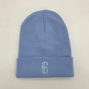 Gorro de calavera acrílico de alta calidad totalmente personalizado al por mayor, gorro de invierno con patrón bordado, gorro de punto personalizado al por mayor - Product Image 5