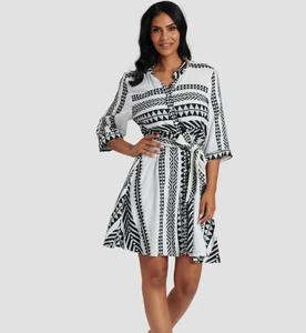 ชุดเดรสกิโมโนคอวีชิ้นเดียวสำหรับผู้หญิงใส่ในวันหยุดพักผ่อนที่มีสไตล์เนื้อผ้าและเข็มขัดผ้าทอตัววีได้อย่างง่ายดายสำหรับฤดูร้อน - Product Image 1