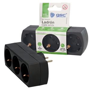 Multipresa tripla TTL economica nera 3680W 250V (GSC 103000025) - Product Image 2