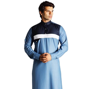 Nouveau design de panneau à manches longues pour hommes Jubba Simple Plain Men Islamic Thobes Men Wear Confortable Respirant Long Sleeve - Product Image 4