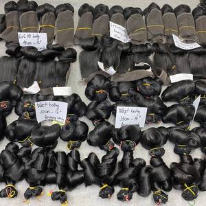 Bundles de cheveux humains vierges non traités Extensions de tissage de cheveux bouclés et raides rebondissants du Vietnam Best-seller - Product Image 2