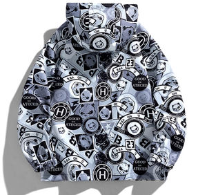 Sudadera con capucha con gráfico de invierno personalizada unisex Streetwear chaqueta con capucha ropa de abrigo de invierno de moda - Product Image 4