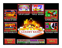 Vente directe d'usine de la console de jeu d'arcade de luxe KENO 3H Classic Coin Pusher WMS 550 Life Premium POG avec JAMMA