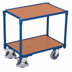 Carretilla con Sistema Euro Variofit de Cuatro Ruedas, 2 Áreas de Carga, Dimensiones Externas 677 x 416 x 637 mm (L/P/A), Puerto - Product Image 1