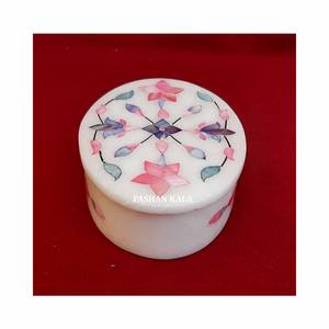 Latest Production 2024 Best Marble Mother of Pearl Stone Inlay Design <b>Jewelry</b> Box for <b>Jewelry</b> <b>Storage</b> in Very Best Price - Product Image 1