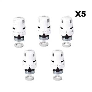 Kit de commande thermostatique Caleffi 5 pièces avec capteur intégré et élément sensible rempli de liquide pour systèmes CVC - Product Image 1