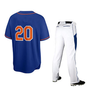 Fabricación de calidad superior último diseño hombres uniforme de béisbol/precio de fábrica tamaño personalizado hombres uniforme de béisbol - Product Image 2