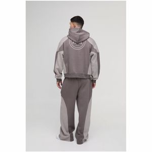 เสื้อฮู้ดสวมหัวผ้าฝ้ายอินทรีย์100% ของผู้ชายเสื้อสไตล์สตรีทผ้าหนาทรงโอเวอร์ไซส์ปักลูกปัดลาย - Product Image 6