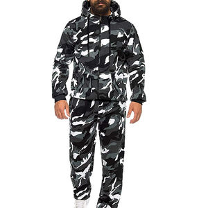 ชุดวิ่งออกกำลังกายของผู้ชายชุดวิ่งออกกำลังกายผ้าฝ้ายลายทางผ้าโพลีเอสเตอร์พลัสไซส์ออกแบบได้ตามต้องการ - Product Image 6