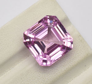 24,44 Cts AAA Flawless Pink Morganite Asscher Cut Gemstone Excelente calidad Morganite Ring & Fine Jewelry Making Gemstone 15 MM - Product Image 4