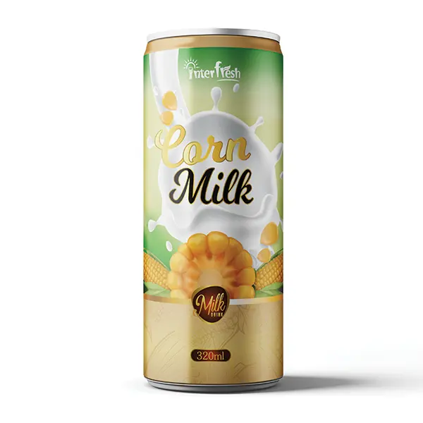 Corn Milk Bulk Instant Beverage Natural Vietnam 250ml canned high quality corn milk drink Fruit Juice