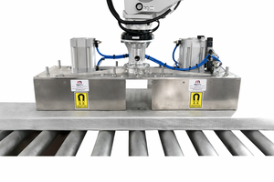 Système de levage magnétique industriel automatique Magneteksan N35 pour bras robotisé |   Support magnétique double tête robuste pour panneaux - Product Image 2