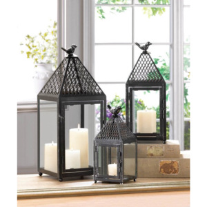 Moroccan Decorative <b>Black</b> Bird <b>Metal</b> <b>Candle</b> <b>Holder</b> and Lantern for Home & Garden Christmas Decorative <b>Candle</b> Jars - Product Image 4