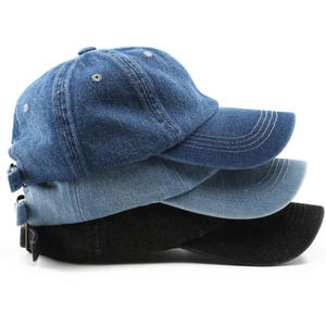 Venta al por mayor unisex sólido lavado sombrero logotipo personalizado 6 paneles deportes gorras ajustables para los hombres - Product Image 1