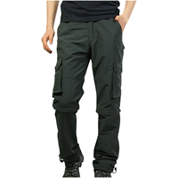 Şık, Premium Kalite, Çok Cepli, Günlük Giyim Erkek Dönüştürülebilir Kargo Pantolon, Özel Tasarım, Normal Kalıp, Düz Kesim Kargo