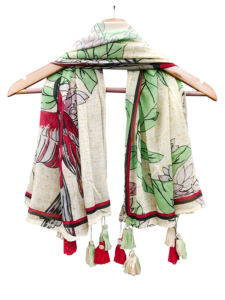 Trendmalls Bufanda de Diseño Floral Georgette para Mujer () - Product Image 5