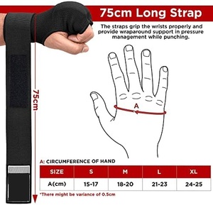 Gants rembourrés en gel intérieur de sport pour adultes avec enveloppes à main en boîte à motif imprimé pour la boxe - Product Image 6