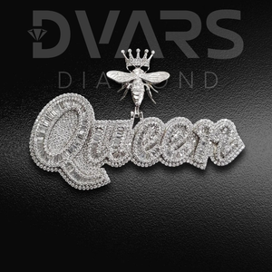 จี้เพชรเทียมทรงบริลเลียนต์แบบ Iced ผ่านการทดสอบคุณภาพ VVS ผลิตในห้องปฏิบัติการ ตัวเรือนเงินแท้ S925 ชุบทองคำแท้ ลายเคลือบเงา เหมาะสำหรับงานปาร์ตี้ - Product Image 1