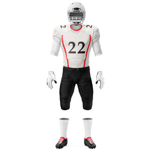 Conjunto de Uniforme de Fútbol Americano de Dos Piezas Cómodo para Adultos, Talla Grande, Jersey Suave, Pantalones Cortos Elásticos, Secado Rápido y Transpirable - Product Image 1