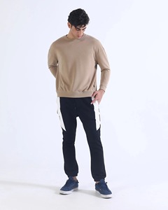 Sweat à capuche pour homme, imprimé personnalisé, coupe ajustée, élégant, décontracté, confortable, chaud, en polaire athlétique, col en V, polyester/coton - Product Image 1