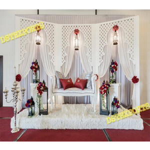 Arco Decorativo de Metal Cortado con Láser para Fondo de Boda, Diseño Árabe Marroquí Moderno, Portátil para Uso en Exteriores, Nuevo, Personalizable - Product Image 3