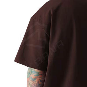 Venta al por mayor personalizado su logotipo de marca 100% algodón hombres camiseta lisa Casual hombres camiseta de gran tamaño más camiseta - Product Image 6