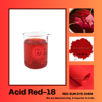 ACID RED 18 SCARLET 3R (CAS 2611-82-7) RED SUN DYE CHEM Fabricants et exportateurs de colorants et de pigments en Inde