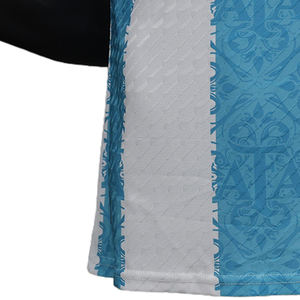 Maillots de football rétro en maille pour hommes sur mesure, t-shirts à manches courtes surdimensionnés, t-shirt court et ample, version joueur d'automne avec service OEM - Product Image 6