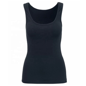 Camiseta de Tirantes de Punto de Color Sólido de Alta Calidad para Mujer, Cuello Redondo, Sin Mangas, Largo Regular, Estilo Casual, Color Rosa Fucsia - Product Image 5