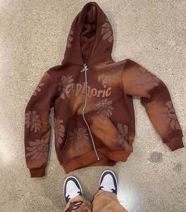 Conjunto de pantalones de chándal con capucha de peso pesado para hombre, ropa de calle, chándales apilados, chándales informales sueltos para Fitness, Sudadera con capucha - Product Image 5