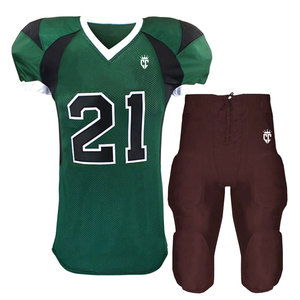 Uniforme de football américain unisexe de haute qualité vêtements de sport respirant grande taille Option ensembles imprimés 100% Polyester - Product Image 4