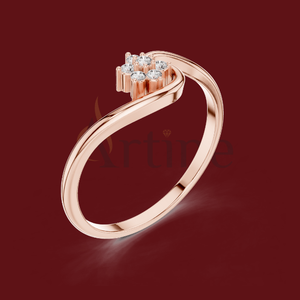 AFFILIATE 10K <b>Statement</b> <b>ring</b> with layered necklace set - Product Image 1