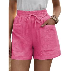 Casual Plus Size Cotton Mid Waist <b>Wide</b> <b>Leg</b> Breathable Summer Women Sports <b>Shorts</b> Fashion High Quality - Product Image 5
