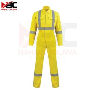 Overoles de ropa de trabajo con rayas reflectantes Trajes de seguridad hechos de poliéster y algodón. - Product Image 4