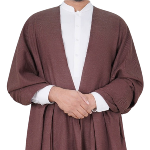 Servicio OEM Chales largos de lana para hombre Logotipo personalizado Colores Ropa informal al aire libre para la temporada de primavera invierno Cachemira sólida a rayas - Product Image 3