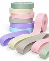 Sangle en sergé de polyester tissé de 10 mm, couleur personnalisée, durable, pour sac à bandoulière, sac travers, vêtements, accessoires de yoga et de fitness