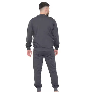 Nouveau Survêtements coupe-vent avec logo brodé et fermeture éclair en polyester respirant survêtements pour hommes - Product Image 3