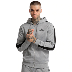 Vêtements deux pièces réguliers personnalisés ensemble de joggings pour hommes vente en gros d'ensembles de survêtement pour hommes ensemble de vêtements de sport survêtement pour hommes - Product Image 2