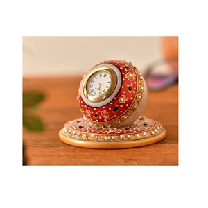 Reloj de mesa redondo moderno, silencioso, sin tictac, para decoración de sala de estar, dormitorio, hogar, oficina, escritorio, decoración del hogar - Product Image 6