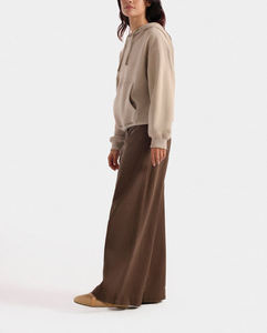 Women's Casual Long Sleeve Pullover <b>Hoodies</b> <b>Fleece</b> Minimalist Beige Hoodie Drawstring Pullover Soft Cotton Casual wear - Product Image 6