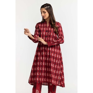 ชุดเซ็ตเสื้อแขนยาวและกางเกงขายาวพิมพ์ลายดิจิทัลสำหรับผู้หญิง 2 ชิ้น พร้อมตกแต่งกระดุม รุ่น IPS-24-09 - Product Image 5