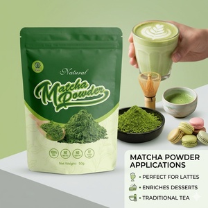 Polvere di Tè Verde Matcha <span class=keywords><strong>Smeraldo</strong></span> Luminoso Ebos Supply Grado 3A 6A per Bevande, Dessert e Gelati - Product Image 3