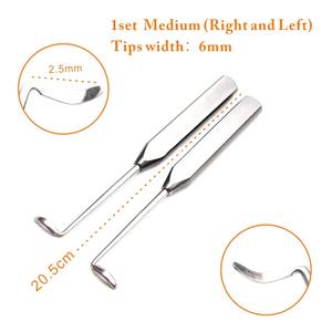 Élévateurs coquillages orthopédiques chirurgicaux de qualité supérieure, Doyen Periosteal, courbés, droit et gauche, 18 cm et 20,5 cm - Product Image 5