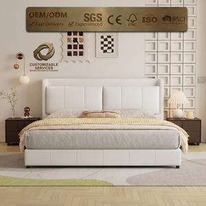 <span class=keywords><strong>Letto</strong></span> Moderno di Lusso a Basso Profilo con Struttura KD, Salvaspazio per Piccoli Appartamenti, <span class=keywords><strong>Letto</strong></span> <span class=keywords><strong>Matrimoniale</strong></span> con Cassetti e Testiera con Schienale Alto - Product Image 1